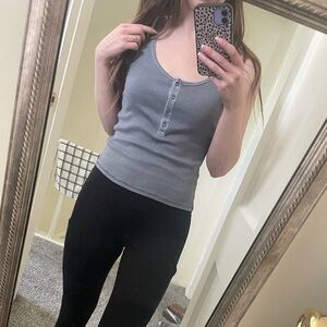 Bundle 3/$15 - wild fable Ribbed Henley Tank in Light Blue